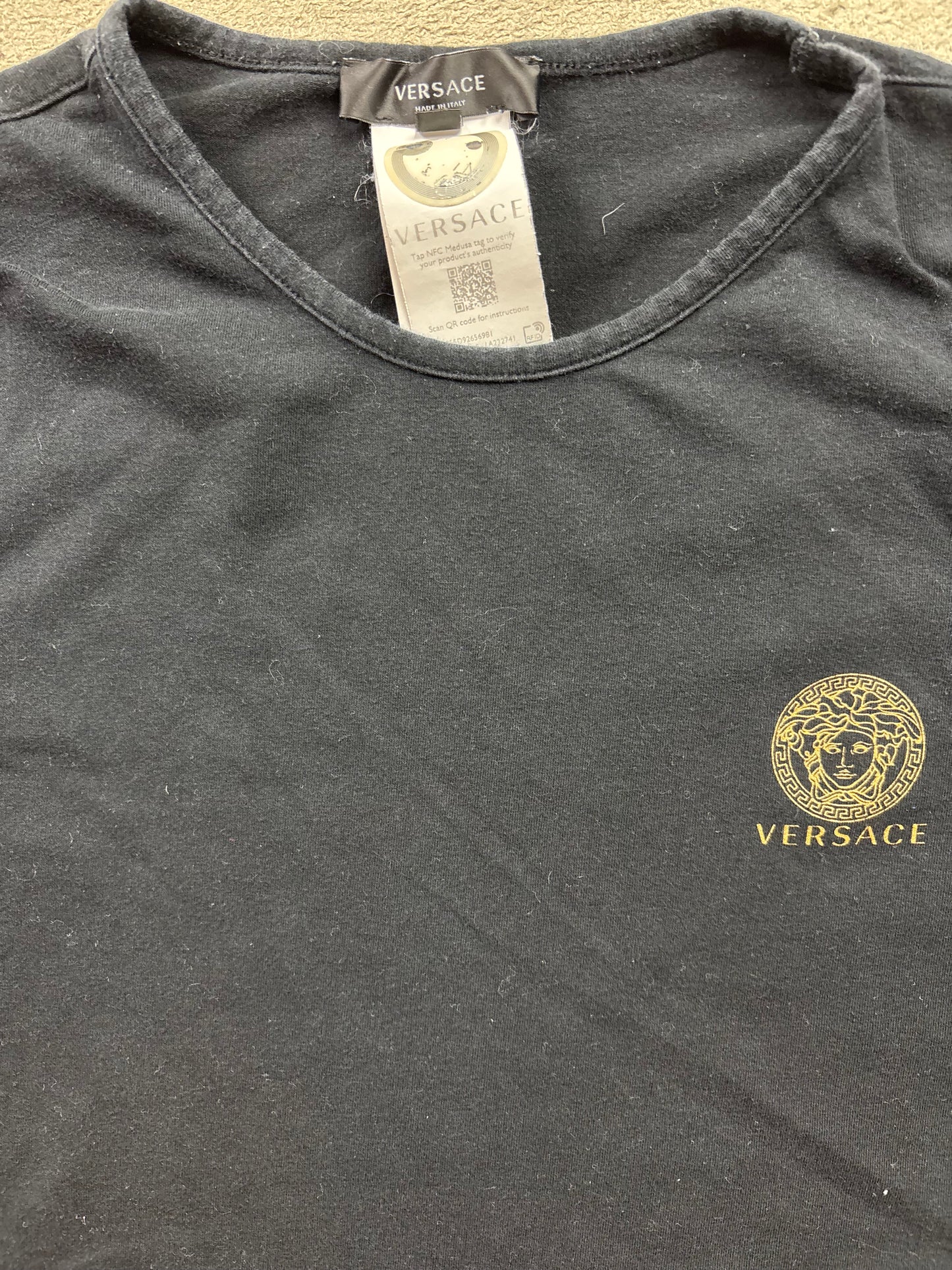 VERSACE BLACK T-SHIRT (S)
