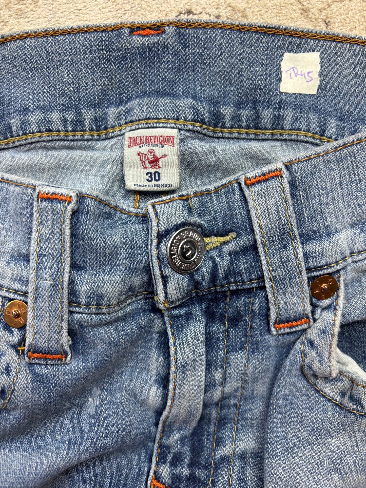 TRUE RELIGION JEANS W30 L32 #TR45