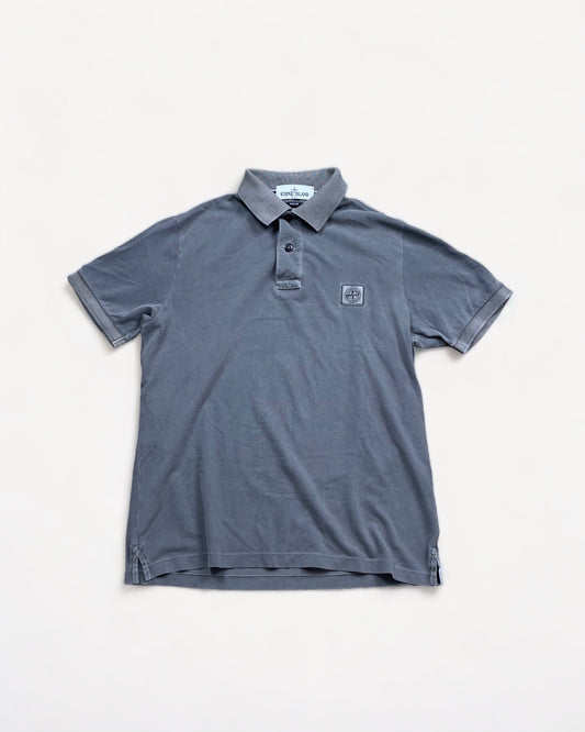 STONE ISLAND GREY POLO SHIRT (M)