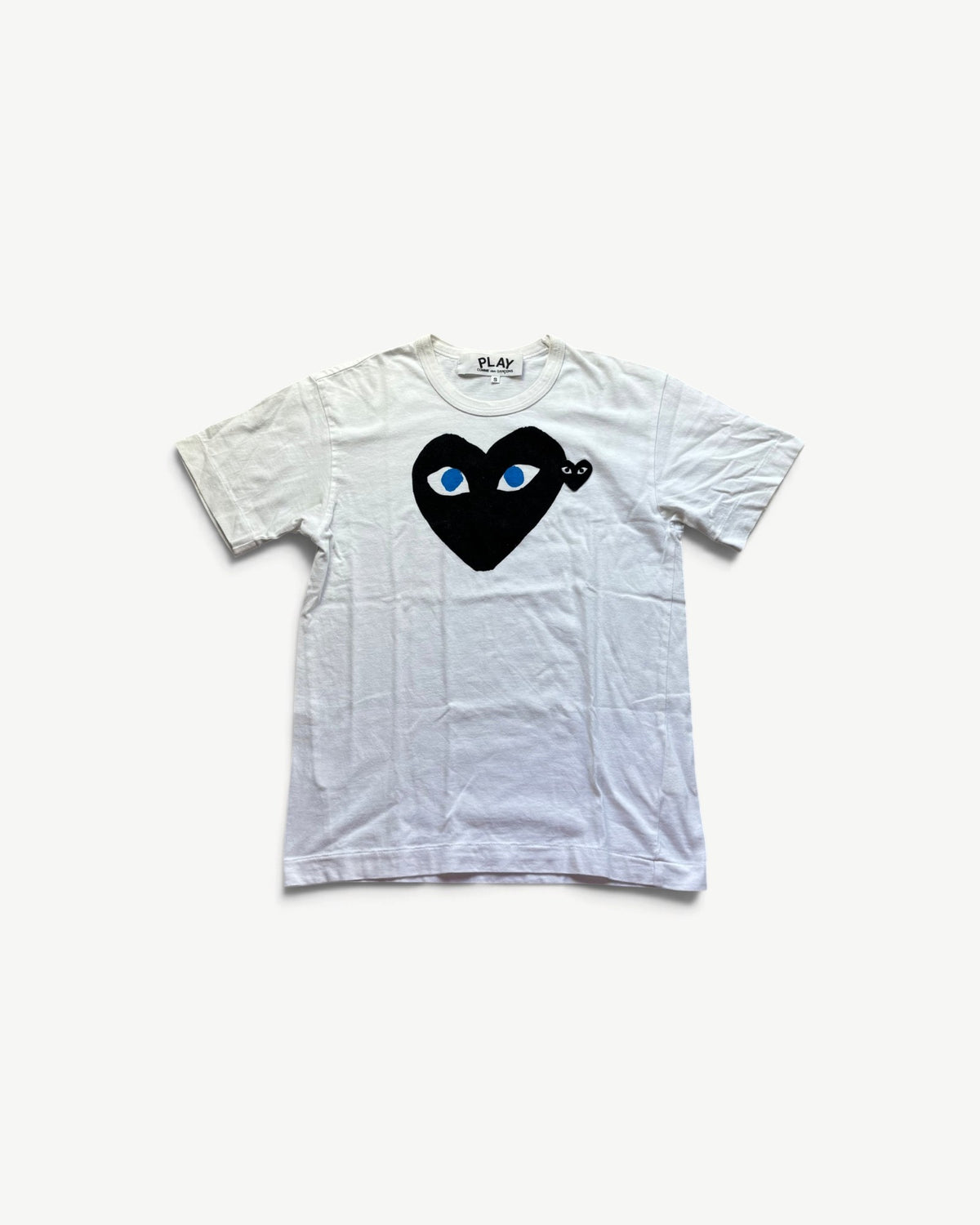 CDG PLAY WHITE T-SHIRT (S)
