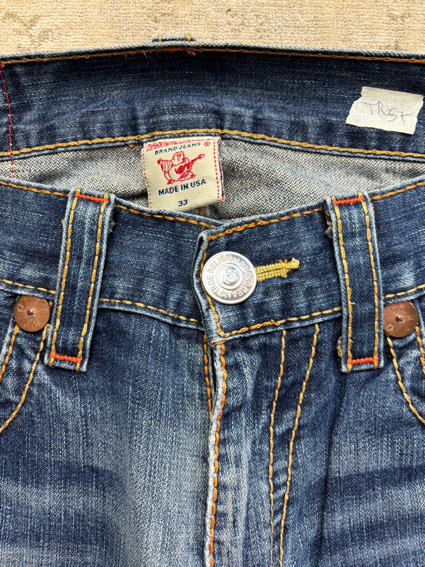 TRUE RELIGION JEANS W33 L32 #TR57