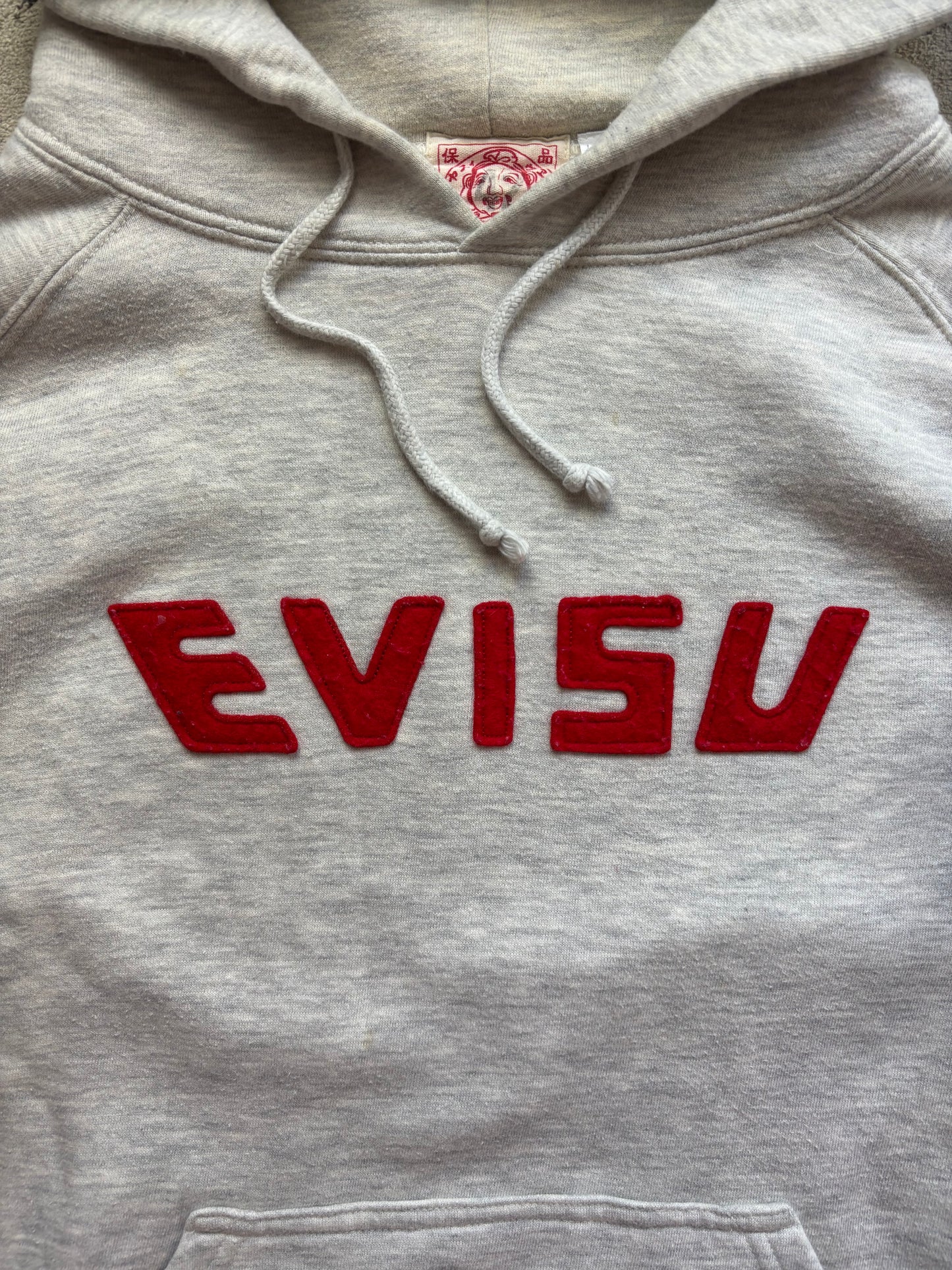 EVISU GREY HOODIE (L)