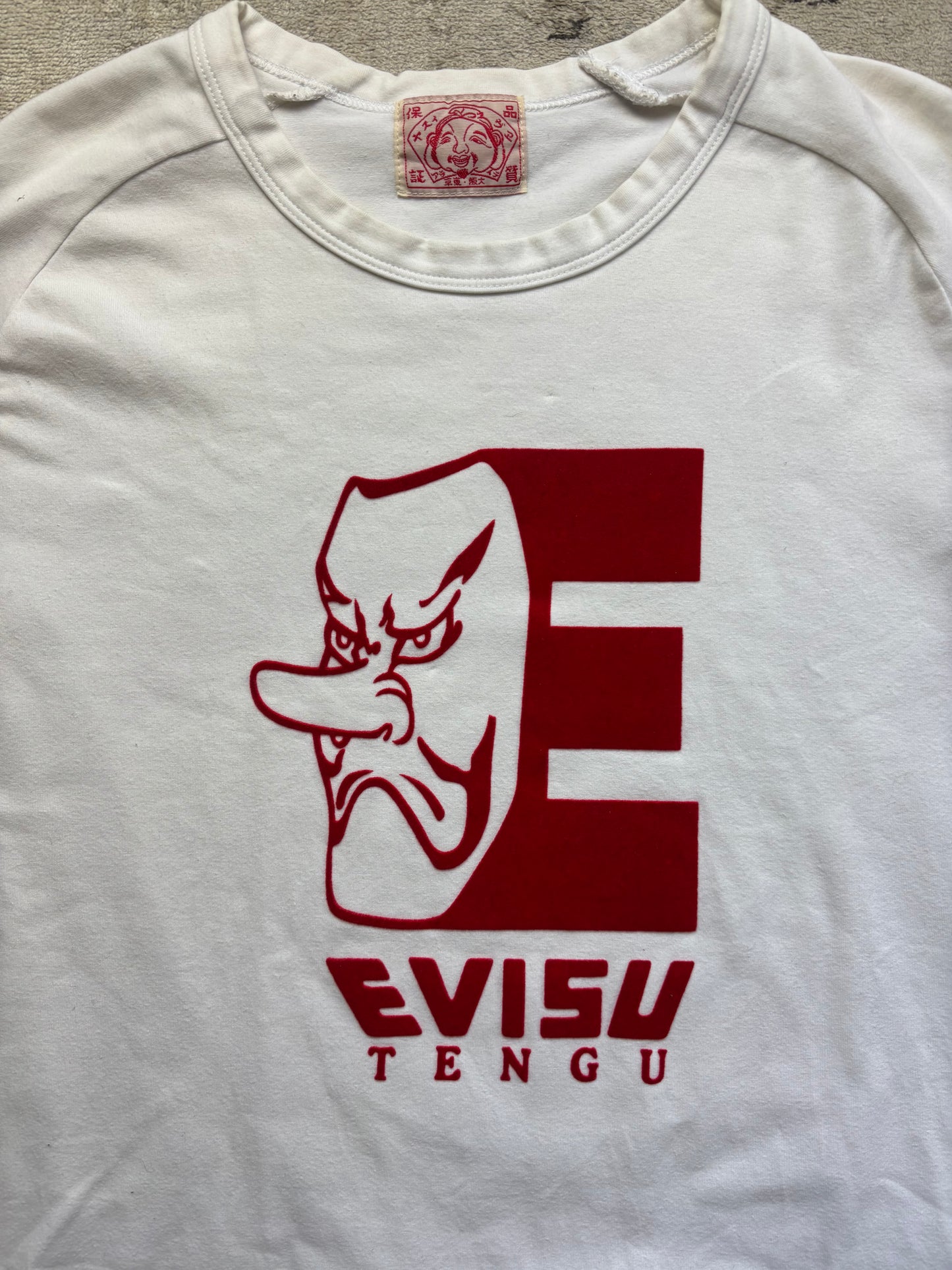 EVISU WHITE T-SHIRT (M)