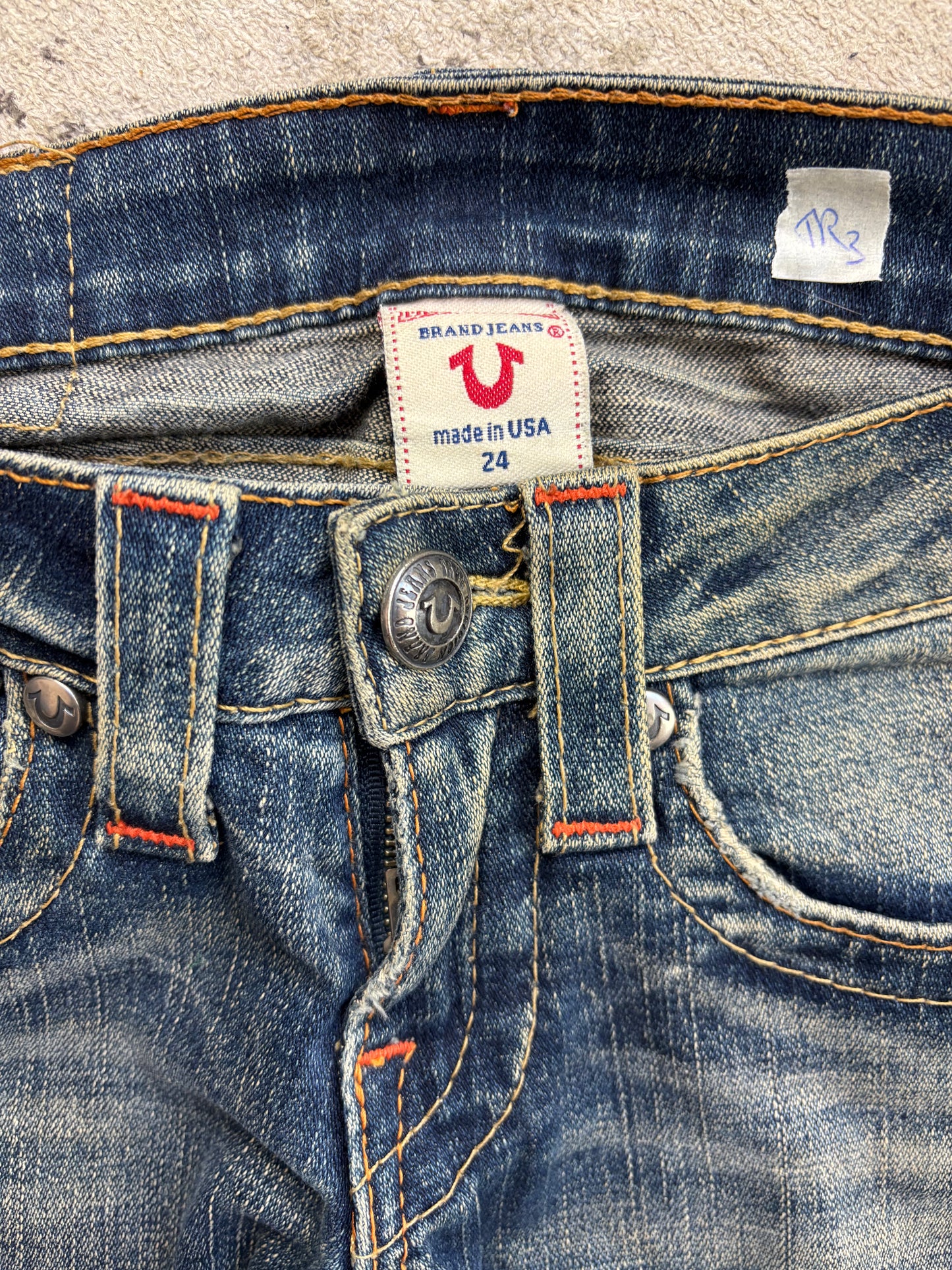 TRUE RELIGION JEANS W24 L30 #TR3