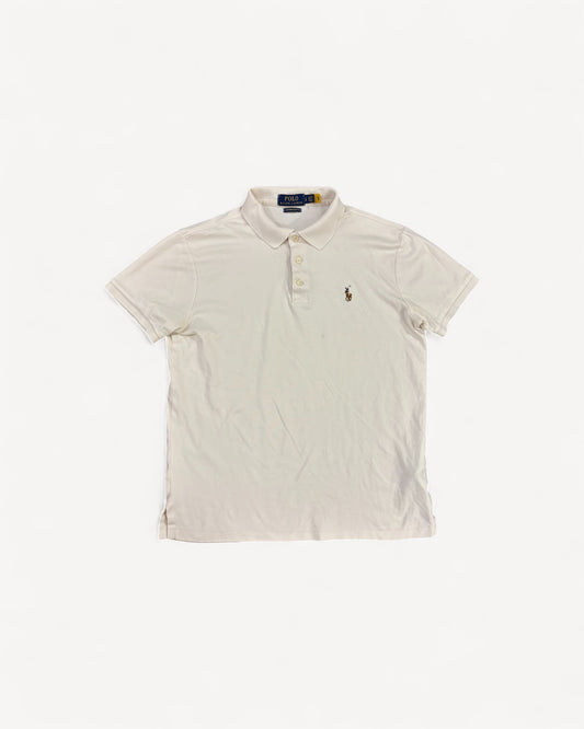 RALPH LAUREN POLO SHIRT CREAM (S)