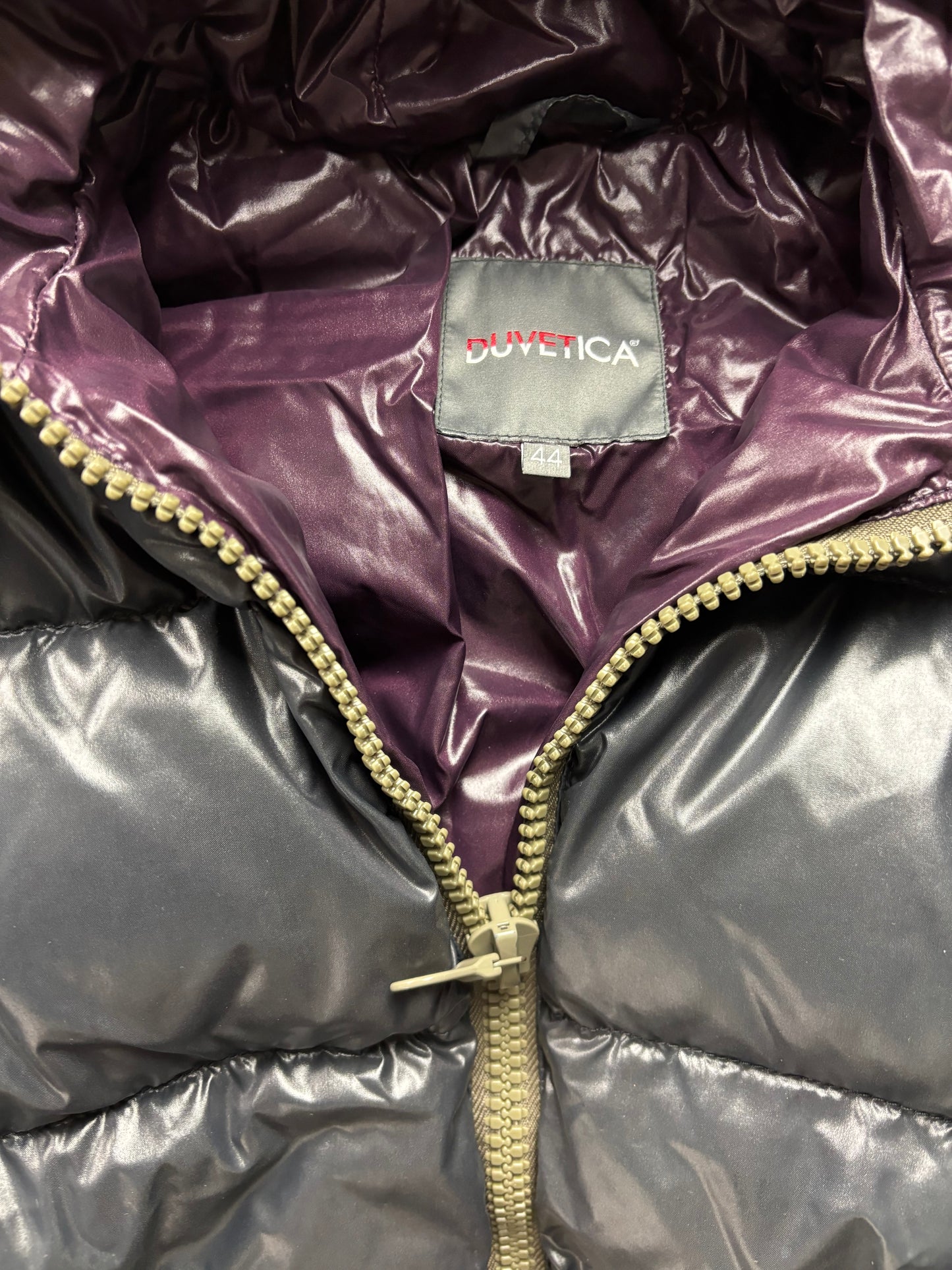 DUVETICA DARK GREY PUFFER JACKET (S)