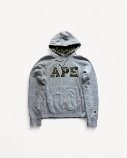 BAPE GREY HOODIE (M)