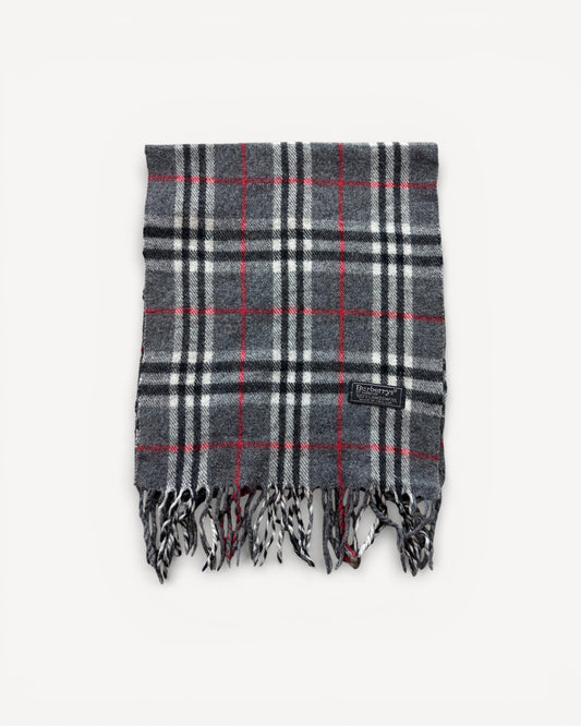 BURBERRY NOVACHECK SCARF GREY