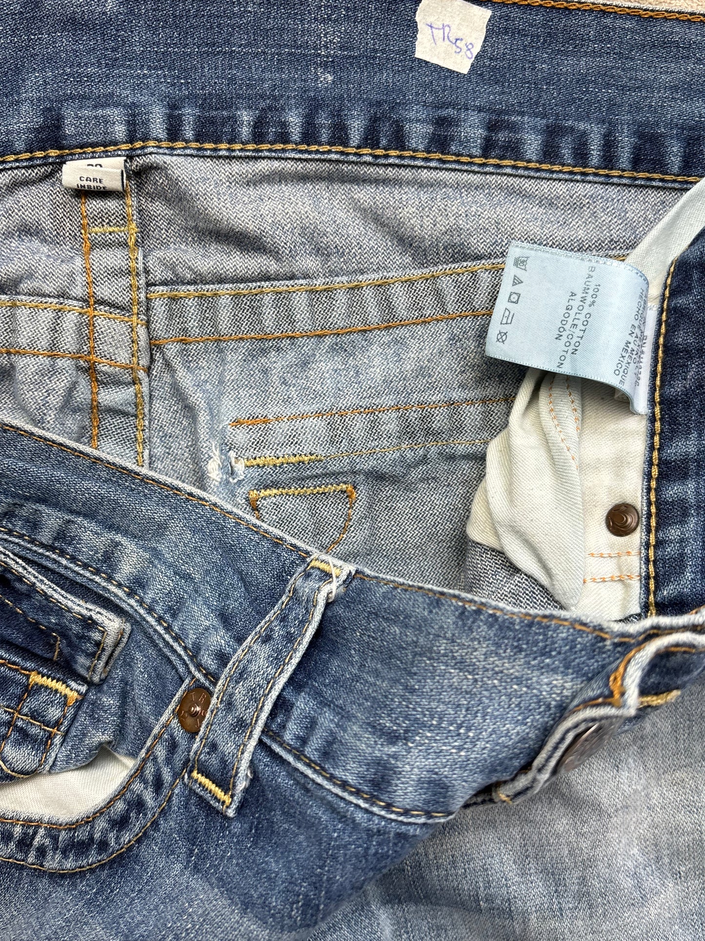 TRUE RELIGION JEANS W38 L32 #TR58