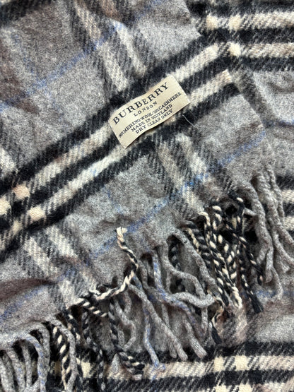 BURBERRY NOVACHECK SCARF GREY