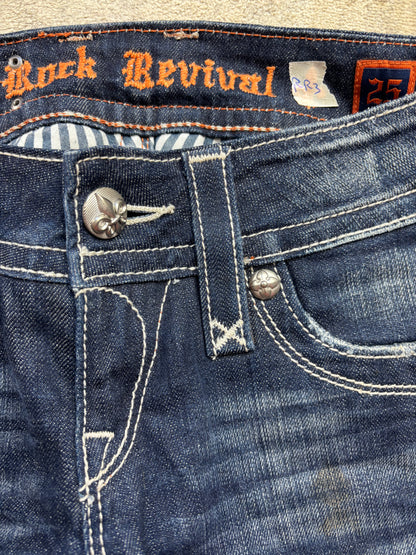 ROCK REVIVAL JEANS W25 L30 #RR3