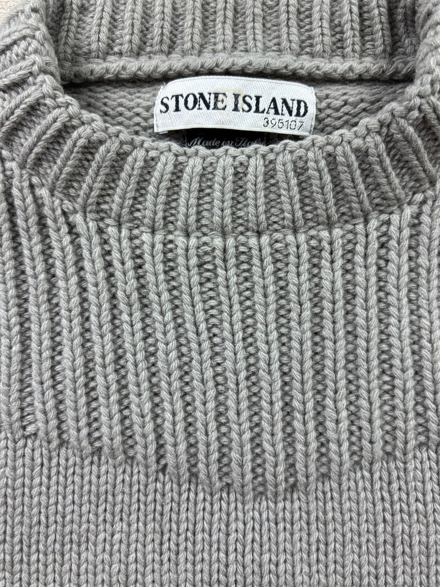 STONE ISLAND GREY KNIT (M)
