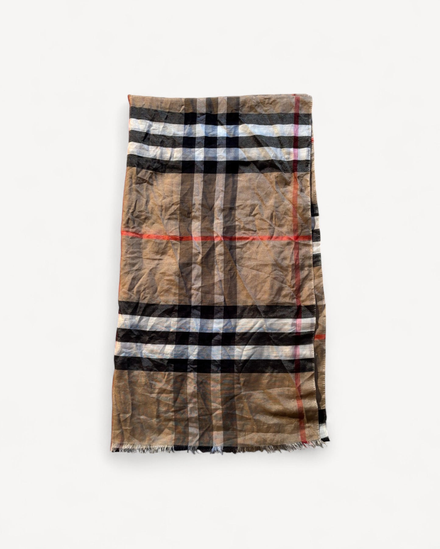BURBERRY NOVACHECK SCARF BEIGE