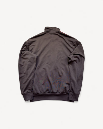 ADIDAS BROWN ZIP UP VEST (M)