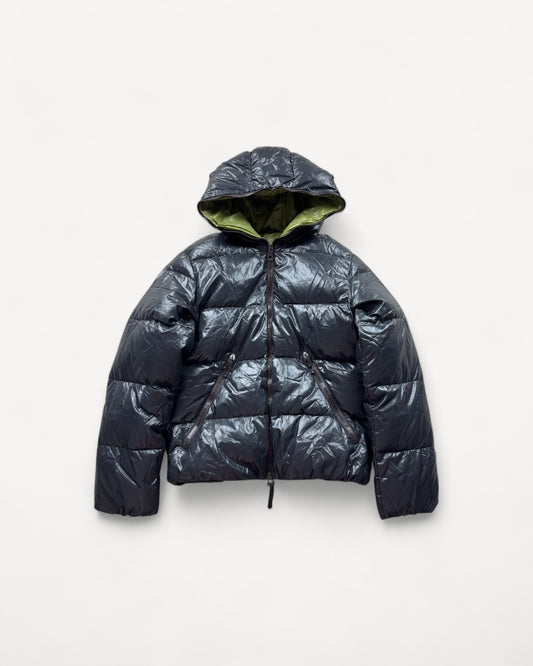 DUVETICA BLACK PUFFER JACKET (M)