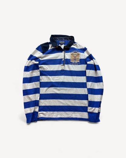 RALPH LAUREN LONGSL. POLO SHIRT STRIPED (M)