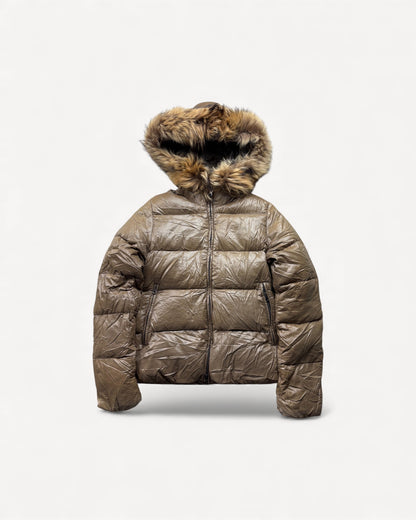 DUVETICA BROWN WOMEN PUFFER JACKET (S)