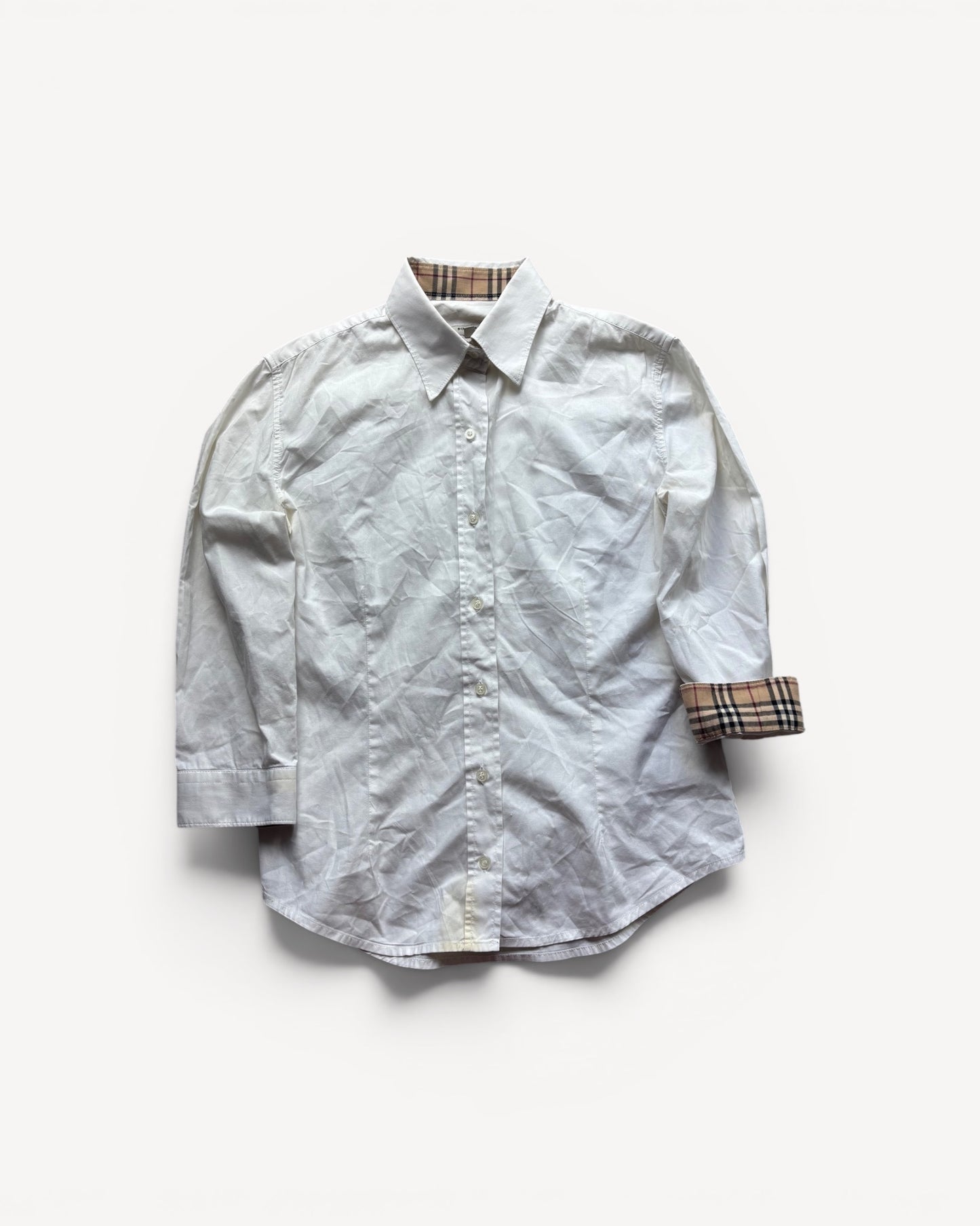 BURBERRY WOMEN WHITE SHIRT (M)