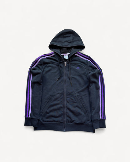 ADIDAS BLACK ZIP UP VEST (M)