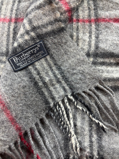 BURBERRY NOVACHECK SCARF GREY