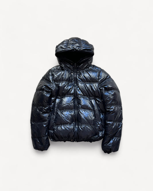 DUVETICA BLACK PUFFER JACKET (S)