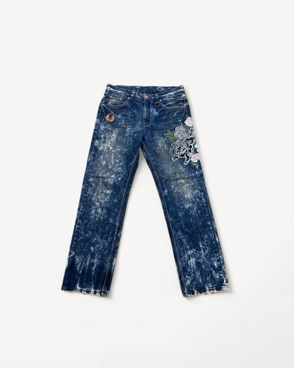 JAPANESE EMBROIDERED DENIM W32 L32