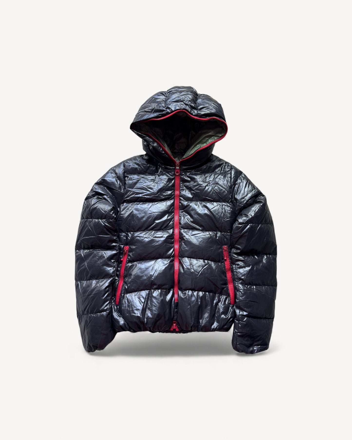 DUVETICA BLACK WOMEN PUFFER JACKET (S)