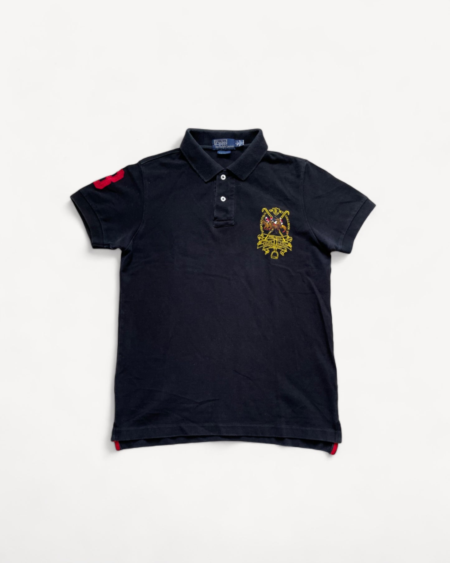 RALPH LAUREN POLO SHIRT BLACK (M)