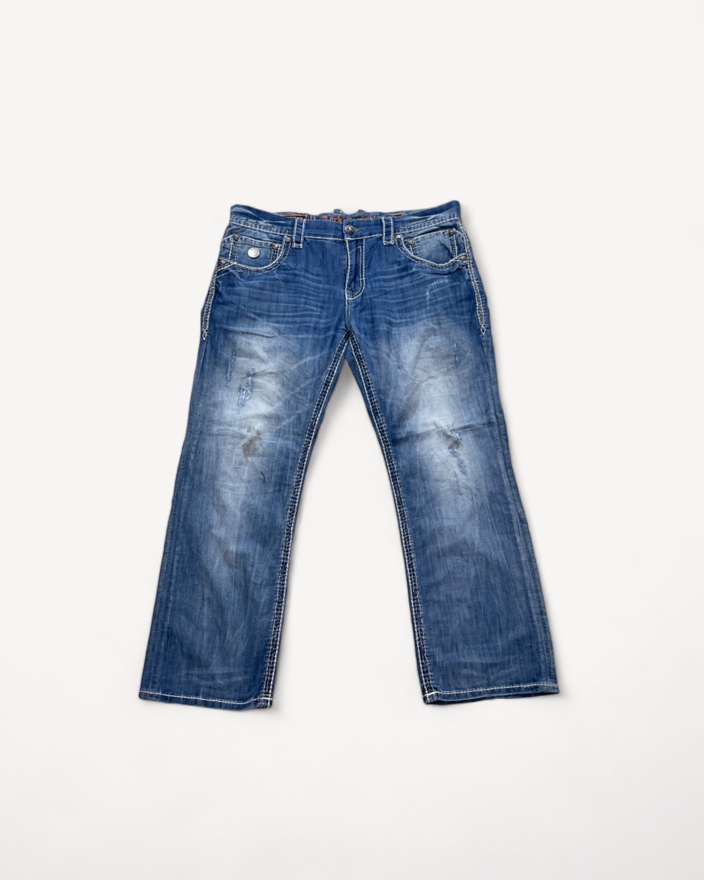 ROCK REVIVAL JEANS W38 L32 #RR19