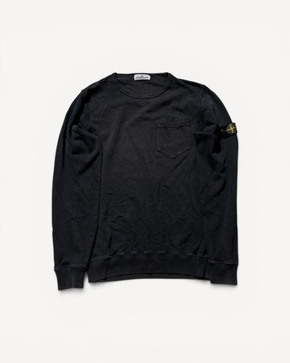 STONE ISLAND BLACK SWEATER (M)