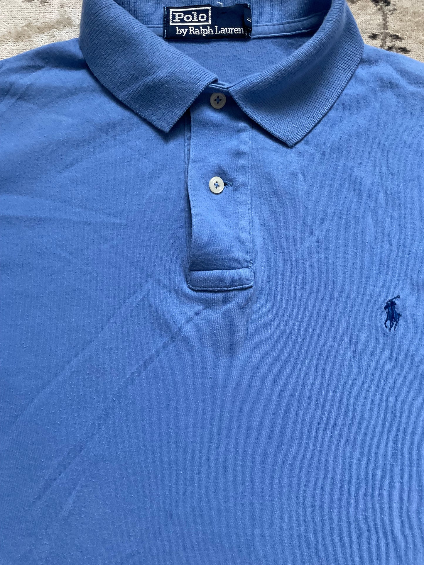 RALPH LAUREN POLO SHIRT BLUE (M)