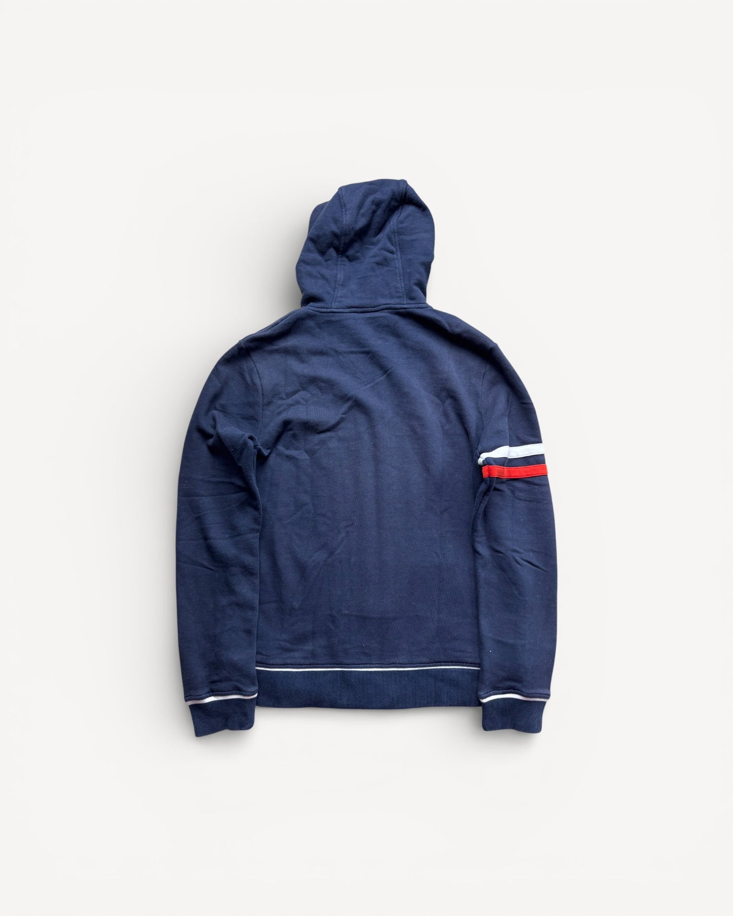 LACOSTE NAVY ZIP UP HOODIE (S)