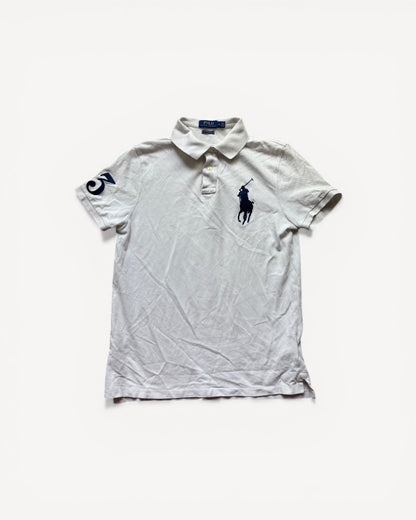 RALPH LAUREN POLO SHIRT WHITE (M)
