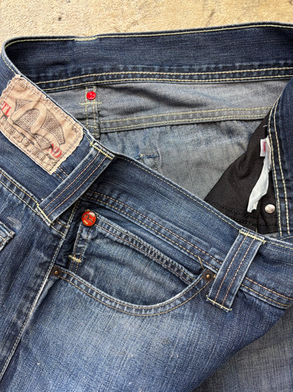 EVISU X PUMA JEANS W34 L32 #E15