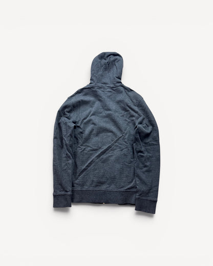 BURBERRY DARK GREY ZIP UP HOODIE (S)