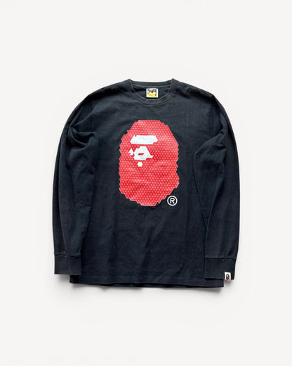 BAPE BLACK LONGSLEEVE (M)