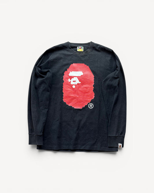 BAPE BLACK LONGSLEEVE (M)