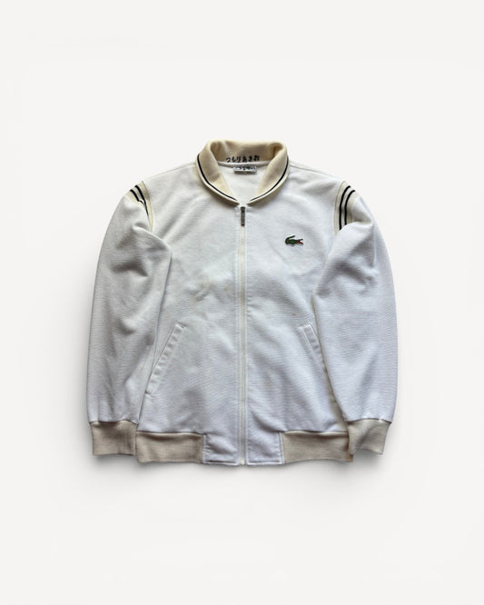 LACOSTE WHITE ZIP UP VEST (M)