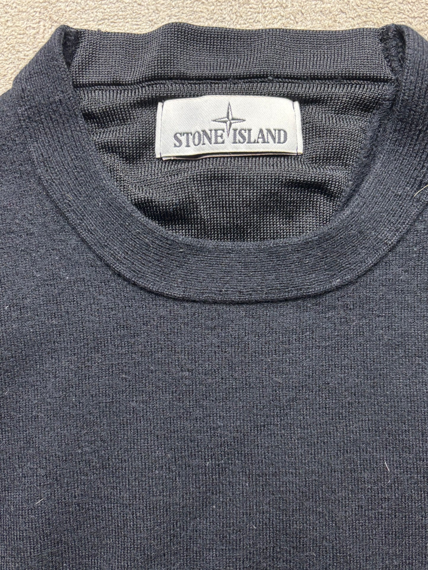 STONE ISLAND BLACK KNIT (S)