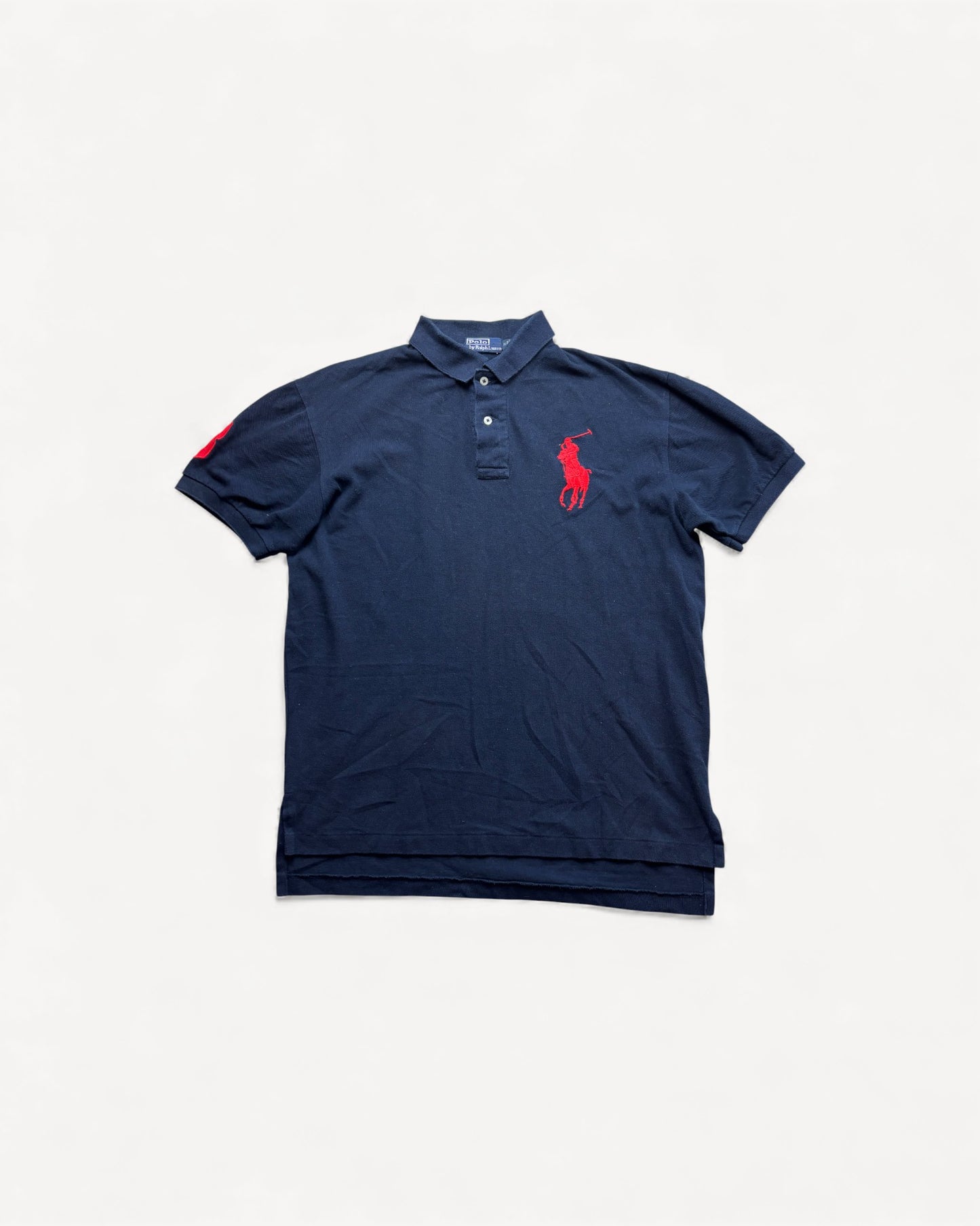 RALPH LAUREN POLO SHIRT NAVY (M)