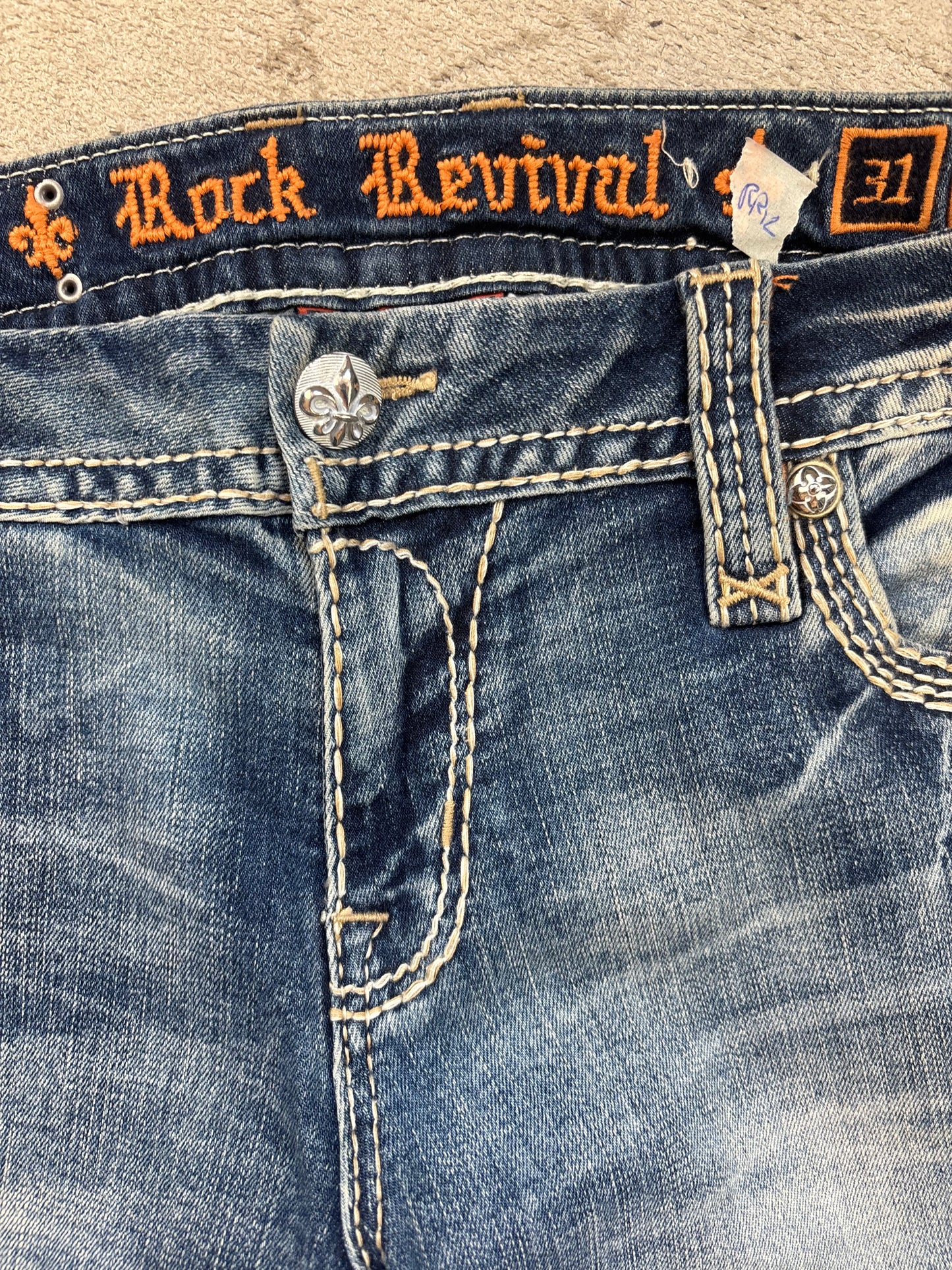 ROCK REVIVAL JEANS W29 L30 #RR12