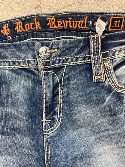 ROCK REVIVAL JEANS W29 L30 #RR12