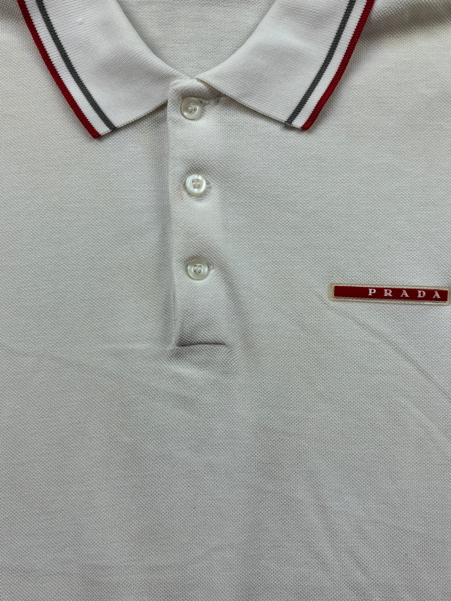 PRADA LINEA ROSSA POLO SHIRT (L)