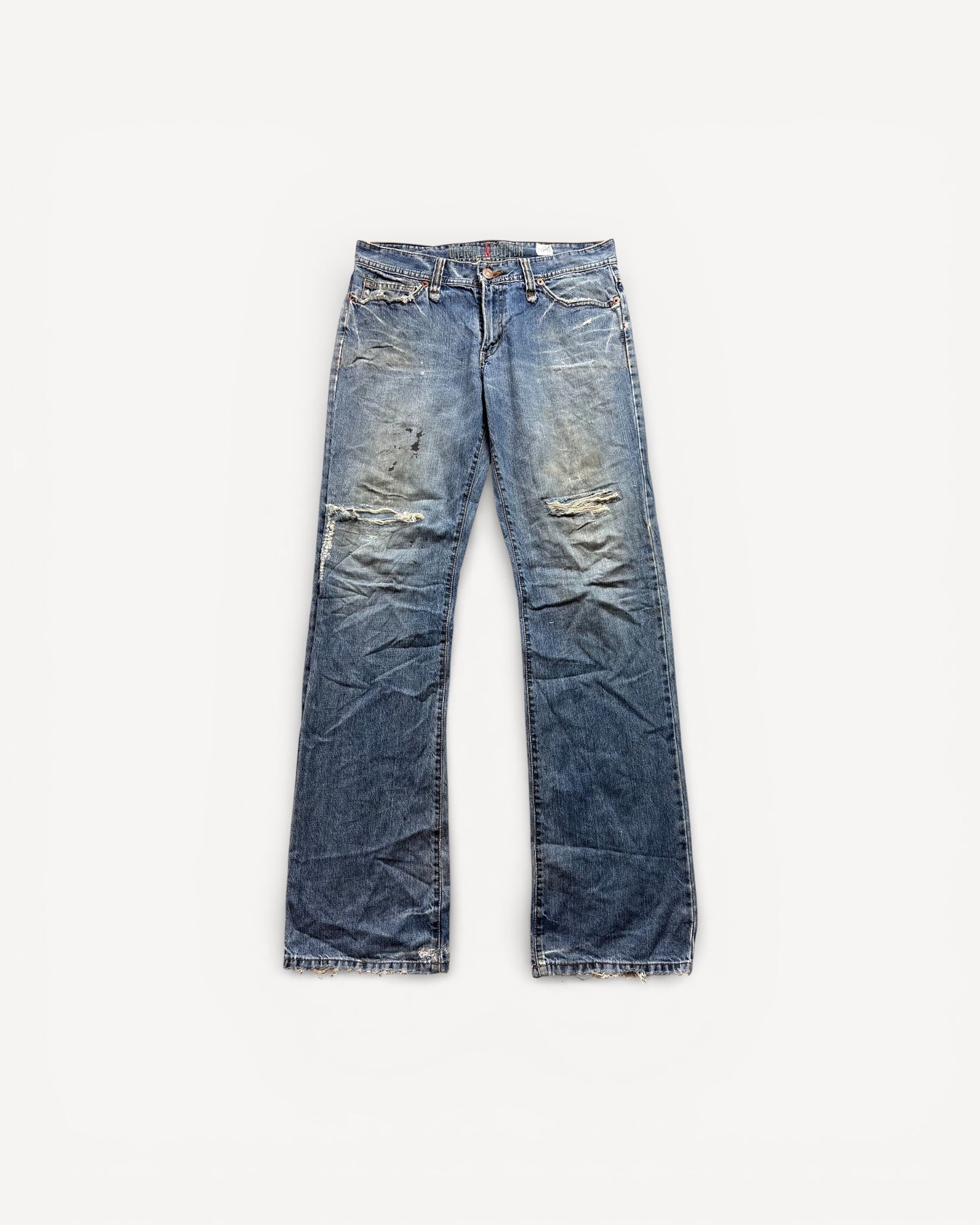 JAPANESE EMBROIDERED DENIM W33 L34 #JAP12