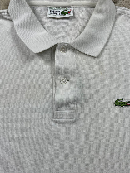 LACOSTE POLO SHIRT WHITE (L)