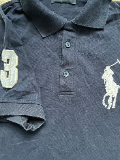 RALPH LAUREN POLO SHIRT NAVY (M)