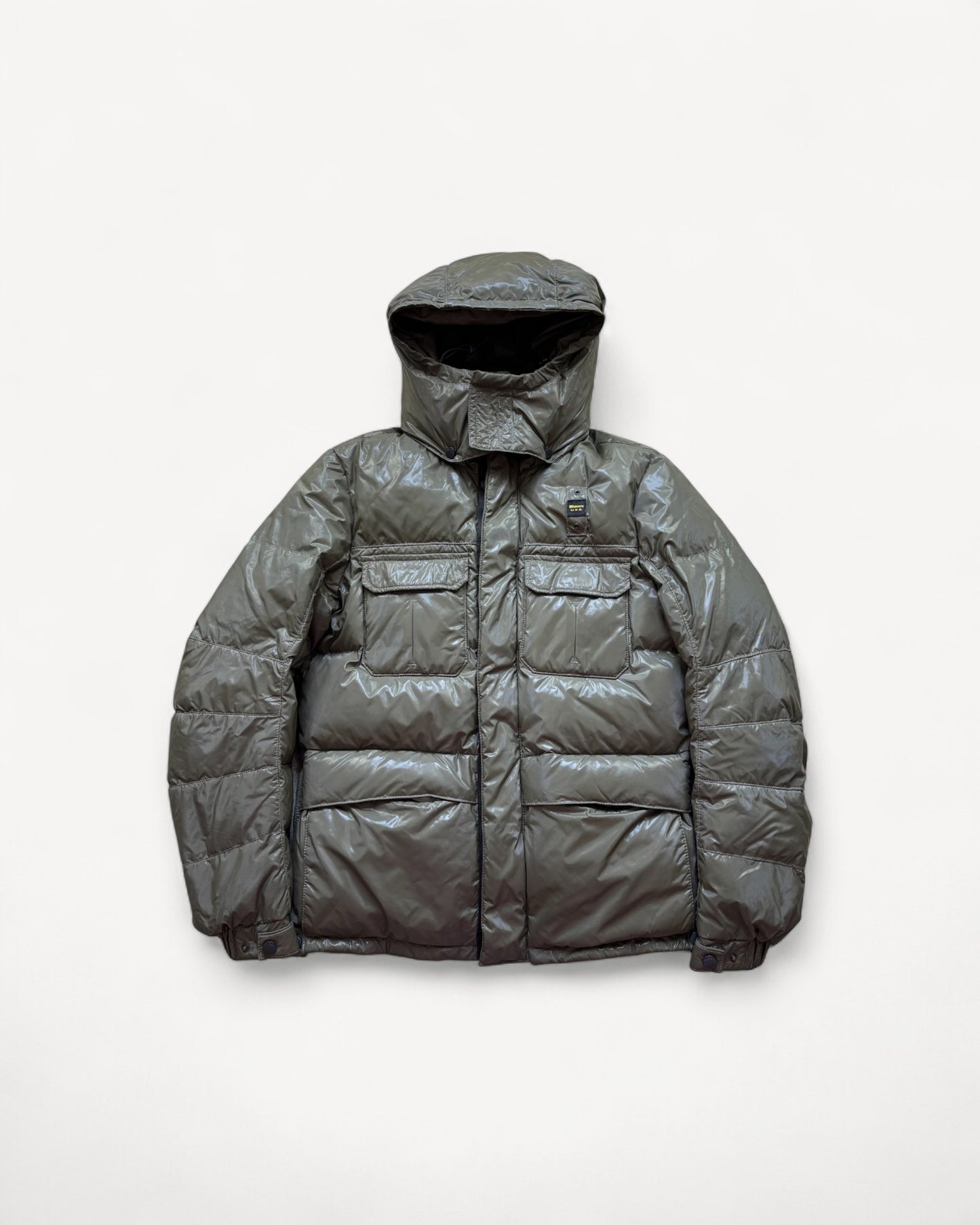 BLAUER KAHKI PUFFER JACKET (M)