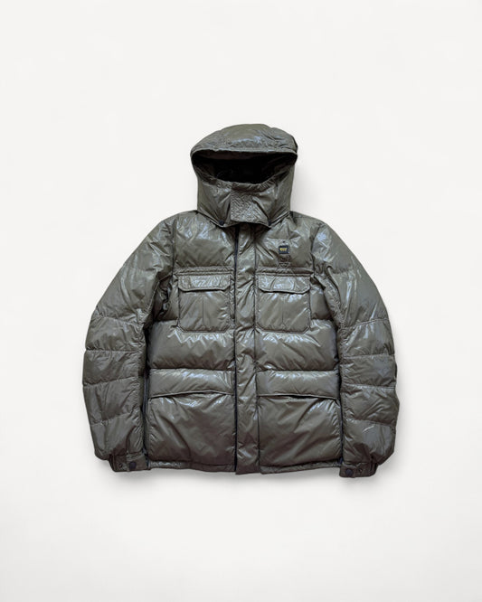 BLAUER KAHKI PUFFER JACKET (M)