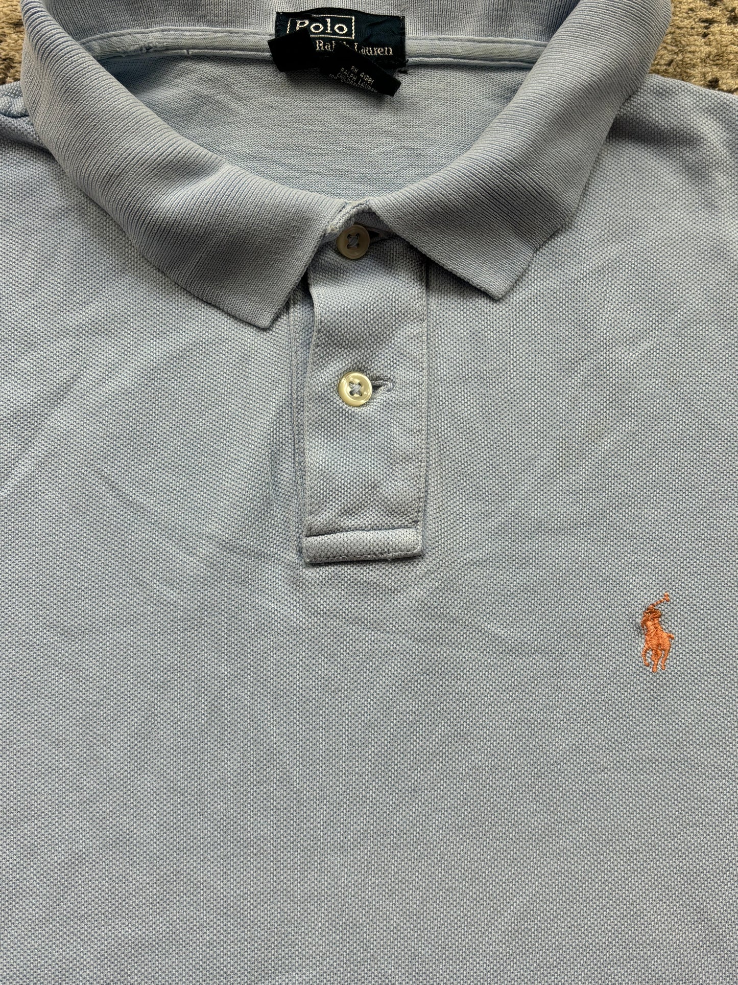 RALPH LAUREN POLO SHIRT BABYBLUE (S)