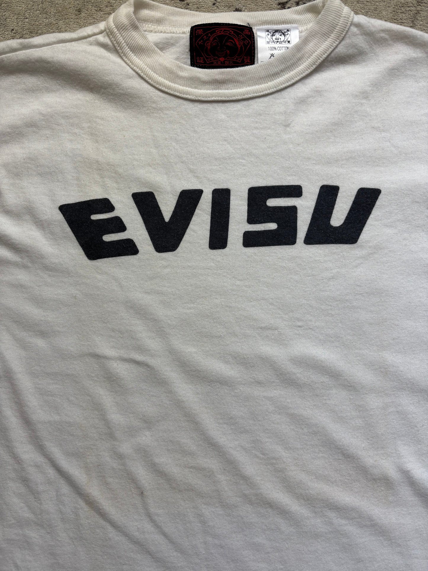 EVISU WHITE T-SHIRT (L)
